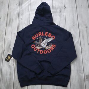 NEW BURLEBO Men's Fleece Pullover Hoodie - Duck Graphic
